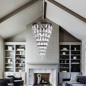 Ampoule E14 <span class=keywords><strong>lustre</strong></span> en hélice en laiton Antique en forme de goutte d'eau en cristal - Product Image 4