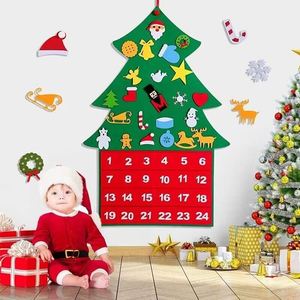Calendrier de l'Avent de Noël à suspendre, décorations murales, calendrier en feutre personnalisé pour enfants, vente chaude - Product Image 6