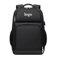 Mochila Multifuncional de Moda para Hombre con Logotipo Personalizado, Ideal para Viajes de Negocios, Gran Capacidad, para Laptop de 15 Pulgadas