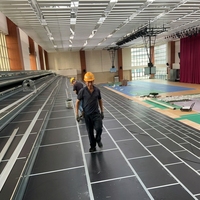 Système de sièges télescopiques rétractables pour intérieur, tribunes mobiles, gradins de stade pour salles et gymnases