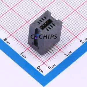 HEV08LP03BK Gold Finger Connector SMD,P=1.27mm Connector ( Connector Type: EDGE SLOT )( Pitch: 1.27mm )( Total PIN Count: 8P ) - Product Image 1