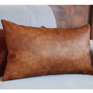 Funda de almohada personalizada de piel sintética PU con patrón de cocodrilo, almohada para el coche, almohada para el respaldo, cojín decorativo, funda de almohada para sofá de casa - Product Image 5