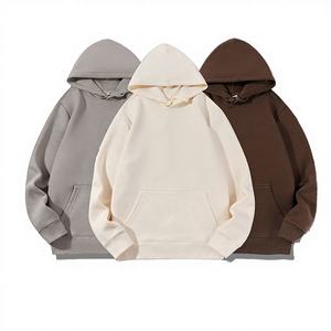 Sudaderas con Capucha Oversize Personalizadas para Hombre, Estilo Urbano, 430 g/m² de Alto Gramaje, con Bordado 3D y Estampado de Piel Sintética de Zorro Plateado - Product Image 3