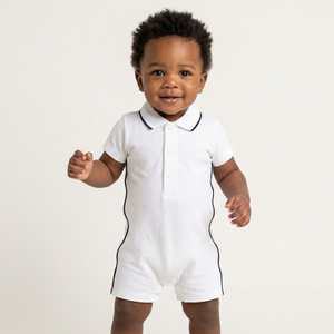 Barboteuse pour bébé, barboteuse de couleur unie, grenouillère imprimée sur mesure, vente en ligne, modèle de styliste 2019 - Product Image 1
