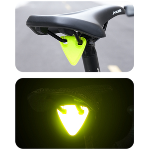 <span class=keywords><strong>Carte</strong></span> de sécurité réfléchissante pour vélo à haute luminosité avec avertissement nocturne, installation facile, matériau PVC, marque Angbow, multicolore, 7x6cm - Product Image 5