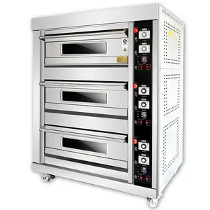 Porschlin BX-WFC-306D dönen endüstriyel ve ev güverte fırın ve pişirme ekipmanları catering için gaz güverte fırın