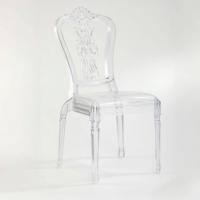 Chaise en résine empilable de luxe à haute transparence pour événements, mariages, banquets et mobilier commercial haut de gamme