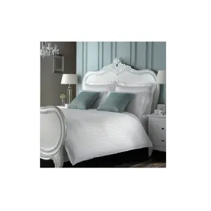 Principais colecções de tendência Flat Equipado Folha Equipado Duvet Cobre Branco Queen Size Bed Sheet set Coleções