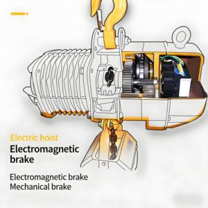 מנוף שרשרת חשמלי חדש של XINYUAN 380V 5T לעומסים כבדים עם שלט רחוק, גובה הרמה 30 מטר, הגנה IP54, שרשרת M5, תעשייתי - Product Image 2