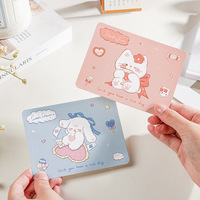 Carte de vœux mignonne de dessin animé, carte postale DIY pour étudiant, message Tanabata, carte de vœux d'anniversaire