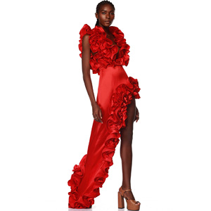 Nouvelle Tendance <span class=keywords><strong>Maillot</strong></span> <span class=keywords><strong>de</strong></span> <span class=keywords><strong>Bain</strong></span> TW 2025 <span class=keywords><strong>Rouge</strong></span> Sexy Décolleté Plongeant Volants Industriels Fins <span class=keywords><strong>Maillot</strong></span> <span class=keywords><strong>Une</strong></span> Pièce Coupe Haute Asymétrique - Product Image 4