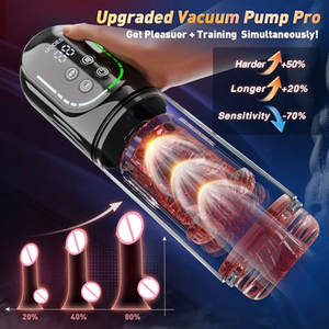 Automatische Schub rotation Männlicher Mastur bator Saugen Lecken LCD Vakuum Penis pumpe Wasser SPA Real Pocket Pussy Sexspielzeug für Männer - Product Image 5