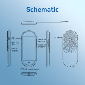 Traducteur vocal intelligent portable IA 150 langues <span class=keywords><strong>en</strong></span> ligne/hors ligne Machine de traduction A10 4G <span class=keywords><strong>Voix</strong></span> intelligente simultanée - Product Image 6