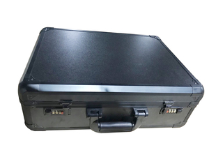 Custodia per attrezzi da parrucchiere in alluminio da barbiere con cosmetici, custodia per attrezzi da barbiere, custodia per il trasporto di dispositivi per parrucchieri - Product Image 4