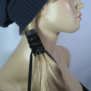 Saç kravat at kuyruğu tutucu kadın deri saç Wrap Pony kuyruk tutucu özel saç Wrap dize - Product Image 6