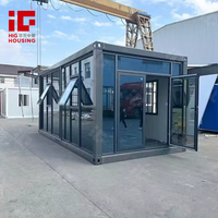 Maisonnette modulaire préfabriquée de 20 pieds, certifiée CE, design professionnel, installation rapide, design moderne, faible coût, haute qualité, appartement prêt à l'emploi