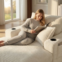Canapé-lit convertible moderne, fauteuil inclinable en tissu avec design modulaire, un siège, meubles de salon, canapé