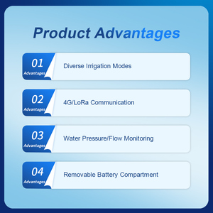 4G LoRaWAN <b>Plastic</b> Digital Gear Timed Controller Automatic Farm Irrigation System UPVC PP Solar Tee Automatic Ball - Product Image 5