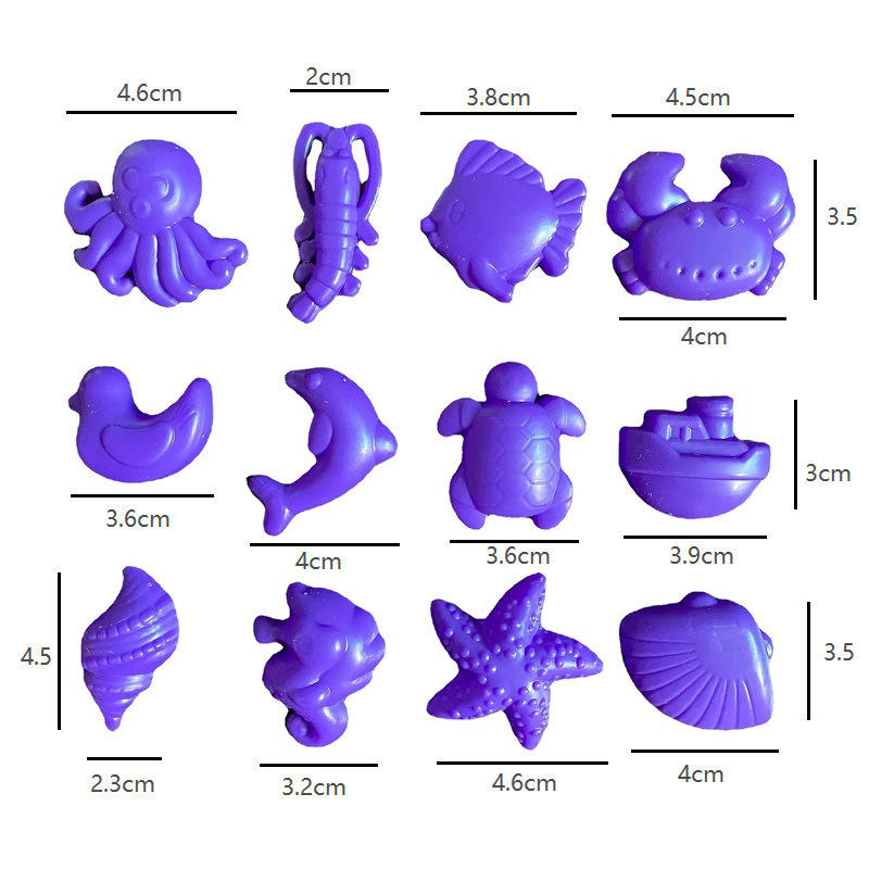 Ensemble 12 pièces petit océan