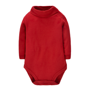 Body de Algodón Orgánico 100% Tejido para Bebés <span class=keywords><strong>Recién</strong></span> Nacidos de 0 a 3 Años, Unisex, Manga Larga, Cuello Alto, de una Pieza - Product Image 2