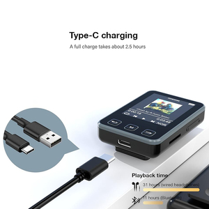 32GB pour lecteur <span class=keywords><strong>MP3</strong></span> Bluetooth Lecteur de musique portable pour les étudiants Amateurs de fitness Wav Audio Clip <span class=keywords><strong>en</strong></span> plastique pour sports de plein air - Product Image 6