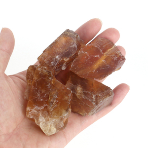 Natural Rough Quartz Crystal <strong>Raw</strong> Stone Mineral Specimen <strong>Amber</strong> for Gift - Product Image 2
