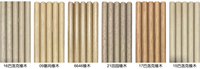 Panneau acoustique semi-circulaire à motif bois, panneau mural décoratif 3D à lattes cylindriques pour absorption acoustique, plusieurs couleurs de grain de bois