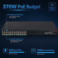 Nuevo y Original H3C S1750-24G-HPWR Switch Gigabit Ethernet de 24 Puertos y 128 Gbps POE+ con Soporte QoS, SNMP y VLAN