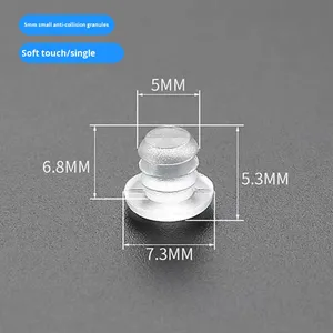 Soft 5mm Anti-Collision 6mm Shock-Absorbing <b>Rubber</b> Particles Transparent Hole <b>Plugs</b> Silent Sound-Absorbing Pads Furniture Pads - Product Image 6
