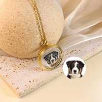 Pendentif quantique énergétique classique personnalisé double face en acier inoxydable plaqué or 18 carats, motif douze constellations, forme lettre tendance