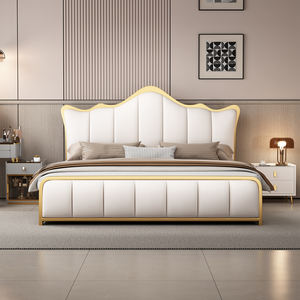 Meubles de chambre à coucher modernes en cuir fonctionnels pour le rangement, lits de massage, ensemble de draps de <span class=keywords><strong>lit</strong></span> - Product Image 5