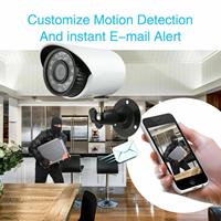 1080P Keamanan 4ch Set Lengkap CCTV KIT Kamera Analog AHD KIT IR PC Remote XMEYE MINI Bullet Outdoor