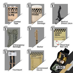 Rhino Rescue Tactical Ifak Pouch Edc Een Gunsite Combat Ehbo Trauma Tactische Kit Tas Ifak Ontworpen Te Behandelen Gun shot Wonden - Product Image 3