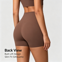 Shorts de yoga taille haute avec effet ventre plat |   Shorts de course et de fitness pour femmes sur mesure OEM ODM