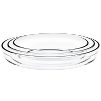 Plat à four ovale en verre LINUO, vente en gros, en verre borosilicate de haute qualité, résistant à la chaleur, à prix abordable