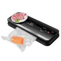 Balance de cuisine numérique et scelleuse sous vide pour aliments avec couvercle à barre métallique de marquage, écran LCD, entièrement automatique, vente en gros
