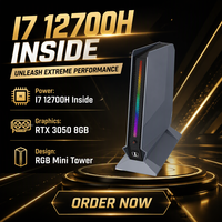 Mini PC X75 I7-12700H RTX 3050 Windows 11 Enkelvoudige Netwerkpoort Drievoudig Scherm High-End Gaming Microcomputer