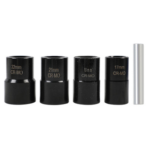 Socket Extractor Set 17 19 21 22mm Cr Mo Metric 1/2 In Drive For Car And Mechanical Repair - Product Image 1