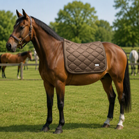 Tapis de Selle d'Équitation Écologique de Haute Qualité en Polycoton avec Logo Personnalisé, Durable, Respirant et à Séchage Rapide pour Chevaux