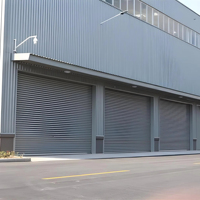 Porte de garage extérieure de style américain, résistante aux ouragans, en acier galvanisé, avec volets roulants de sécurité