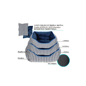 ชุดที่นอนสุนัขยอมมี่ ขนาด 40x50 ซม. 50x65 ซม. 60x75 ซม. แบบสองด้าน ซักได้ กันน้ำที่ด้านล่าง - Product Image 1
