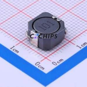 SCDS105R-101M-N ตัวเหนี่ยวนำไฟฟ้าแบบ SMD, 10.5x10.3 มม. ( ค่าความเหนี่ยวนำ: 100uH ) ( ความแม่นยำ: 20% กระแสไฟฟ้าที่กำหนด: 1.35A ) - Product Image 1