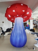 Ballon gonflable en forme de champignon pour l'intérieur et l'extérieur avec lumières LED, décoration pour événements thématiques