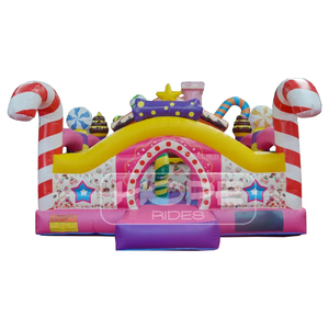 Tùy chỉnh thiết kế thương mại màu hồng kẹo công chúa chủ đề <span class=keywords><strong>Inflatable</strong></span> thư bị trả lại nhà Đảng <span class=keywords><strong>Top</strong></span> Rank nhảy Bouncer lâu đài bouncy - Product Image 1