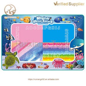 Juguete educativo 80*60CM estera <span class=keywords><strong>de</strong></span> dibujo <span class=keywords><strong>de</strong></span> agua estilo océano acuarela libro <span class=keywords><strong>de</strong></span> imágenes pintura colorida juguetes <span class=keywords><strong>de</strong></span> escritura - Product Image 2