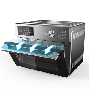 Dual Cook Air Fryer Toaster Oven Crispy Arepas in 5 Minutes No Oil Needed 30L Capacity Household Multi-Function Cooker - Product Image 1