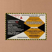 Indicateur d'impact jaune 25G, étiquette autocollante de surveillance des chocs pour instruments de précision et équipements de laboratoire