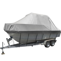 Housse de bateau extérieure imperméable géante remorquable en PVC 600D et tissu Oxford, longueur 18'-20', largeur 60"-90"