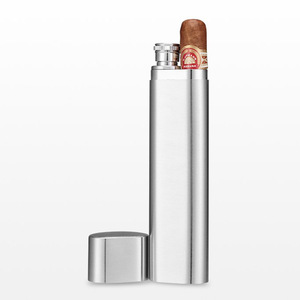 Étui à cigares et flacon à liqueur 2-en-1 en acier inoxydable avec entonnoir |   Humidor de voyage portable pour 1 cigare avec conteneur à liqueur de 2 oz - Product Image 5