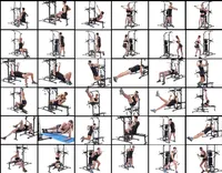 CHENGMO SPORTS Gimnasio Fitness Multifuncional Pull Up Power Tower Station alta calidad Chin Up Station Dip Stand con prensa de banco